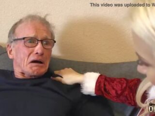 70 year old man fucks 18 year old jeng she swallows all his cum