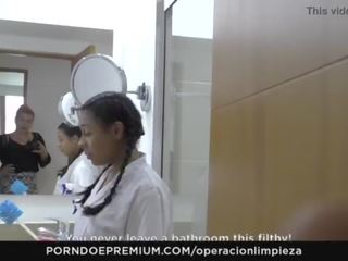 Operacion limpieza - كولومبي خادمة مغوي و مارس الجنس شاق بواسطة employer