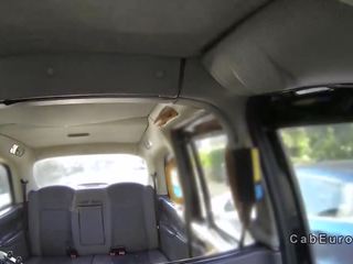 Holland cookie takes big penis in fake taxi
