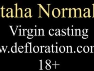 Vierge casting&period; 18 y&period;o réel vierge nataha normalek à partir de russie