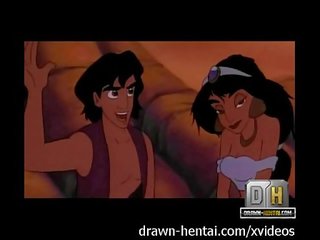 Aladdin sekss filma - pludmale netīras saspraude ar jasmīns