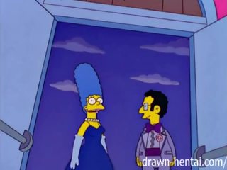 Simpsons قذر قصاصة - marge و artie afterparty