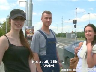 Czech Teen Convinced for Outdoor Public porn