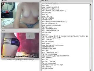 Chatroulette #63 lustful Turkish little shy masturbates