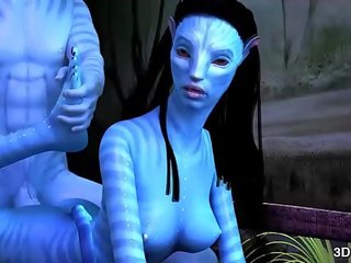 Avatar enchantress anāls fucked līdz milzīgs zils kāts