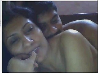 Indian housewife having fun with lover on cam part II