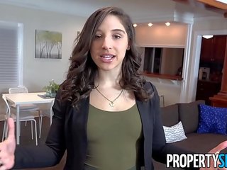 Propertysex - koledžas studentas dulkina marvelous šikna tikras estate agentas